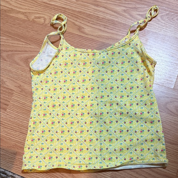 PINK Victoria's Secret by Frankies Bikinis Yellow Patterned Pajama Set - Picture 7 of 7